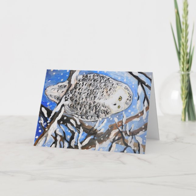 Cartão Snow Owl (Frente)