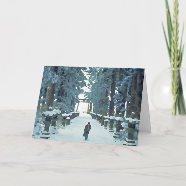 Cartão Snow Path (Frente)