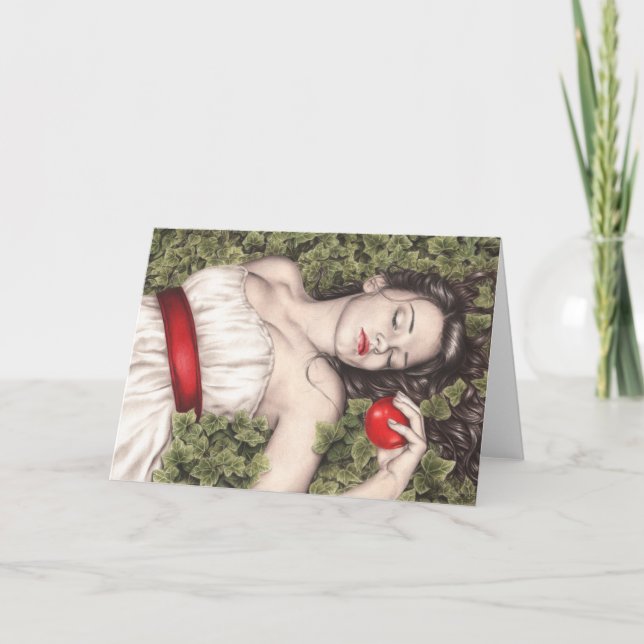 Cartão Snow White Greeting Card (Frente)