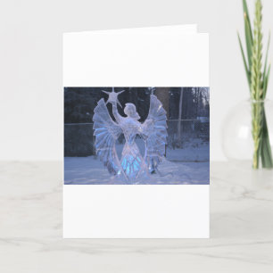Cartão Snow Winter Sculpture  angel  Christianity Faith