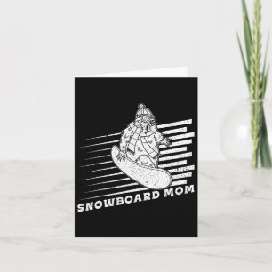 Cartão Snowboard Activity Outdoor Mountain Ski Recr