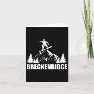 Cartão Snowboard Breckenridge Colorado Snowboard