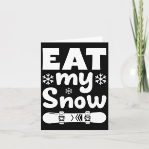 Cartão Snowboard Come My Snowboard Shirt Para Mem W