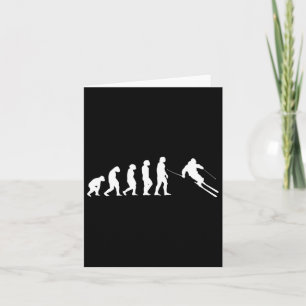 Cartão Snowboard da Evolução Humana