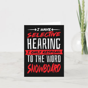 Cartão Snowboard E Snowboarder
