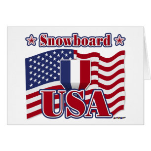 Cartão Snowboard EUA