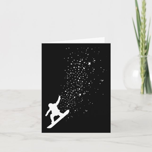 Cartão Snowboard Freestyle Snowboarder Gift (Frente)