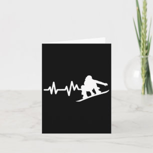 Cartão Snowboard Heartbeat Snowboard