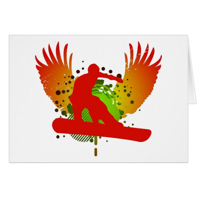 Cartão snowboard : hi-fi : (Frente Horizontal)