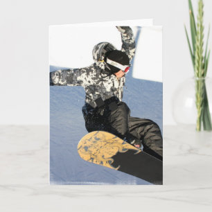 Cartão Snowboard Launch Greeting Cards