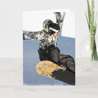 Cartão Snowboard Launch Greeting Cards