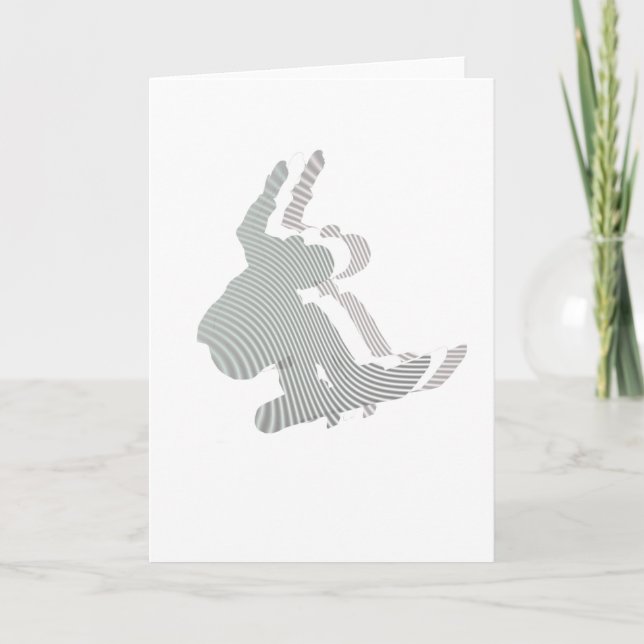 Cartão Snowboard Logo Design Greeting Card (Frente)