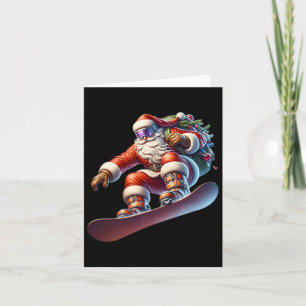 Cartão Snowboard Papais noeis Snowboard Natal Natal