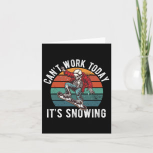 Cartão Snowboard Para Homens Meninos Snowboarder Snowbo