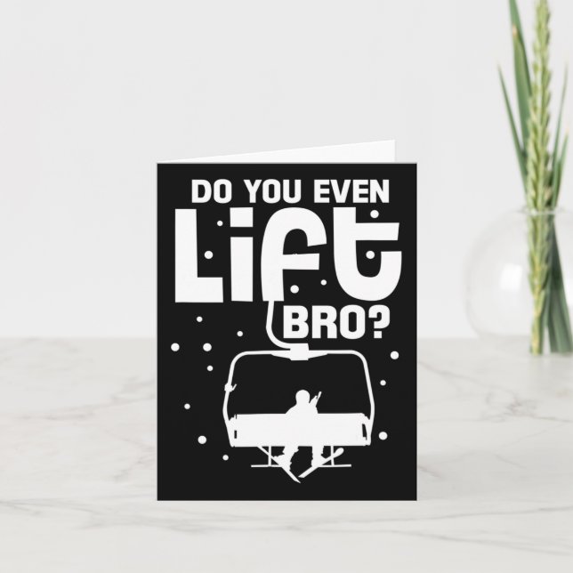 Cartão Snowboard Snowboard Funny Snowboarder 1 (Frente)