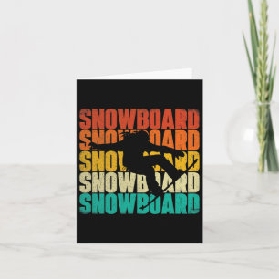 Cartão Snowboard - Snowboard Snowboard Snowboard Descida