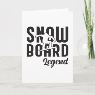 Cartão Snowboard Snowboard Snowboard Snowboarder Engraça