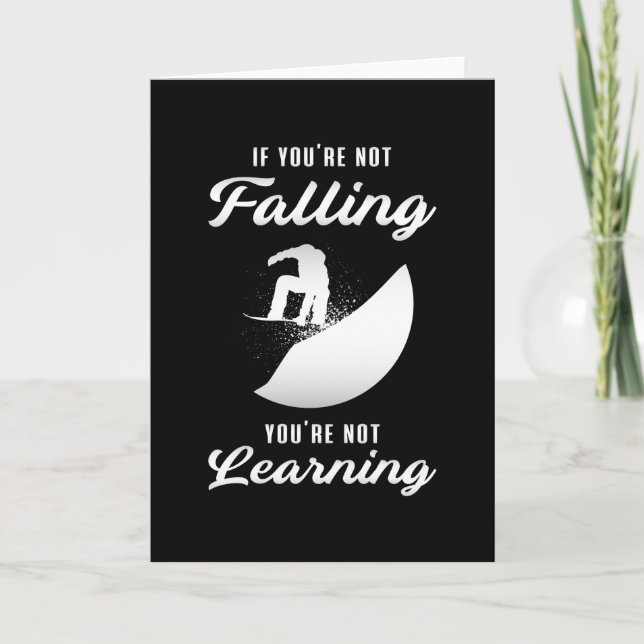 Cartão Snowboard Snowboard Snowboard Snowboarder Gift Eng (Frente)