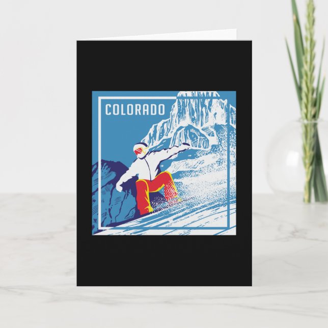 Cartão Snowboard Snowboard Snowboard Snowboarder Winter G (Frente)