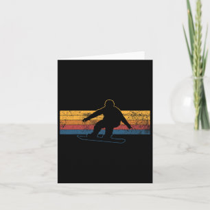 Cartão Snowboard Snowboard Snowboarder