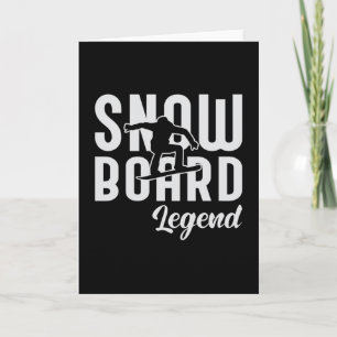 Cartão Snowboard Snowboard Snowboarder Snowboarder Snow F