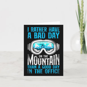 Cartão Snowboard Snowboard Vintage Goggles Mountain