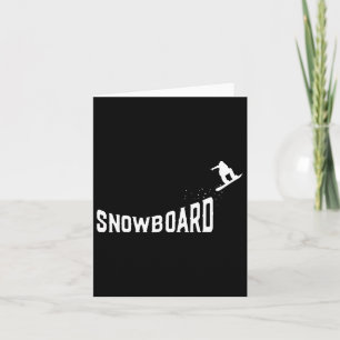 Cartão Snowboard Snowboard Vintage Snowboard