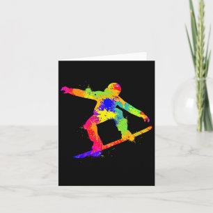 Cartão Snowboard Snowboarder Snowboard Boys Homens