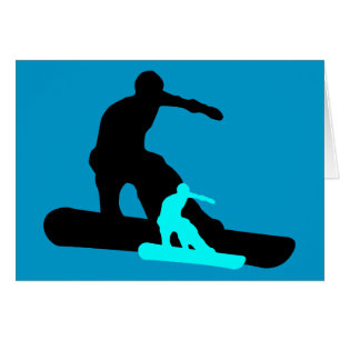 Cartão snowboard : sombra