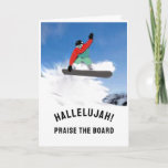 Cartão Snowboarder Birthday<br><div class="desc">Funny snowboarding birthday card for any snowboarder.</div>