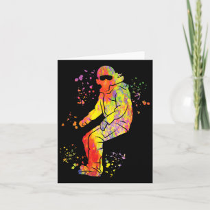 Cartão Snowboarder Colorful Snowboard 41