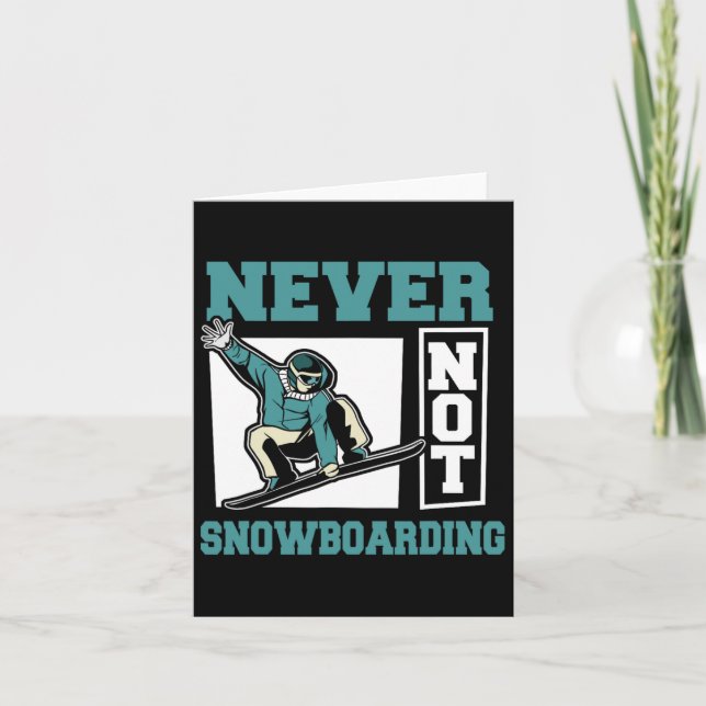 Cartão Snowboarder Winter Sports Snowboard - Snowboard (Frente)