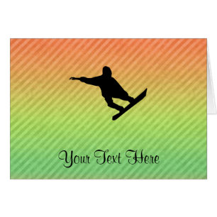 Cartão Snowboarding
