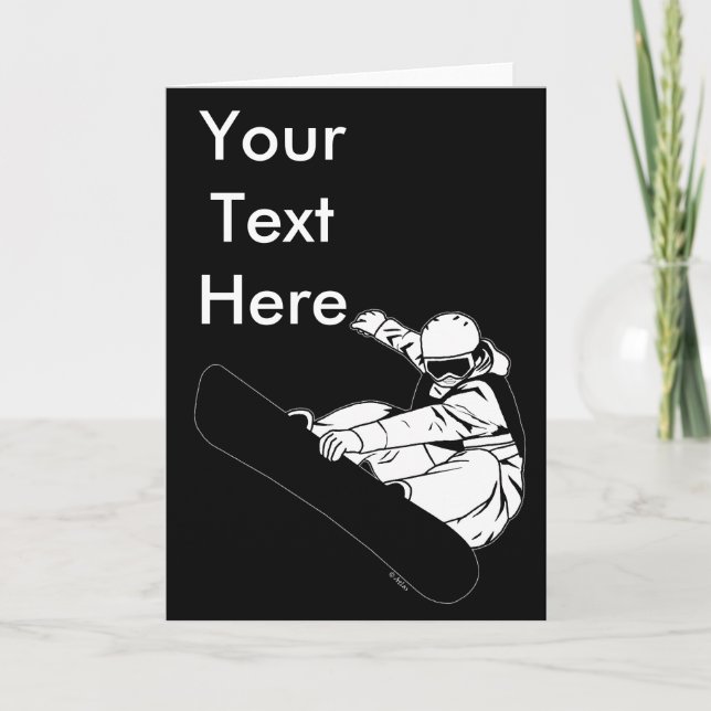 Cartão Snowboarding 3 (Frente)