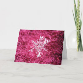 Cartão Snowflake greeting card