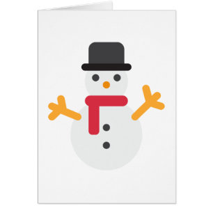 Cartão snowman emoji de natal