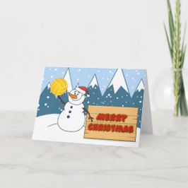 Cartão Snowman Water Polo Card