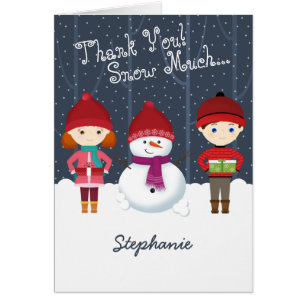 Cartão Snowman Winter Wonderland