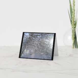Cartão Snowy Branches Notecard