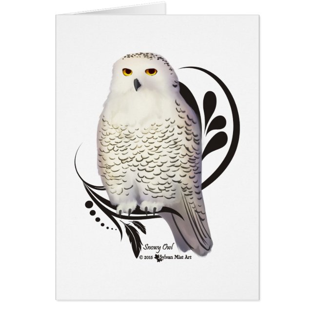 Cartão Snowy Owl (Frente)