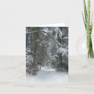 Cartão Snowy Trees Notecard