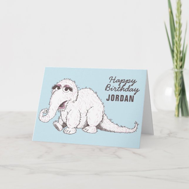 Cartão Snuffleupagus | Sometimes I Miss the Days (Frente)