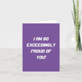 Cartão So Exceedingly Proud of You (Purple)