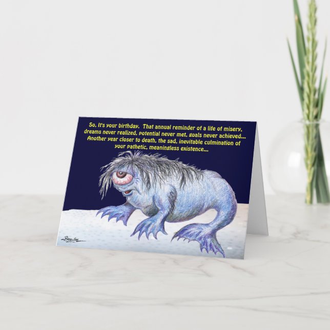 Cartão So It's Your Birthday... (Frente)