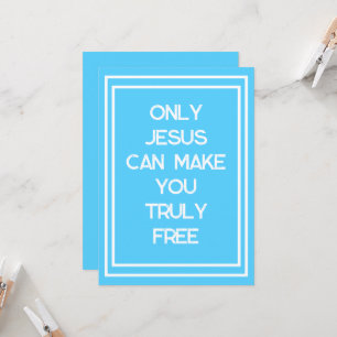 Cartão Só Jesus Pode Fazer-Te Uma Mensagem Cristã Livre