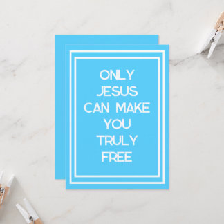 Cartão Só Jesus Pode Fazer-Te Uma Mensagem Cristã Livre