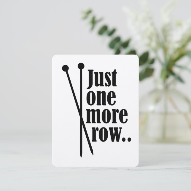 Cartão Só mais uma linha - (Em pé/Frente)