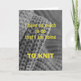 Cartão So much to do..., greeting card