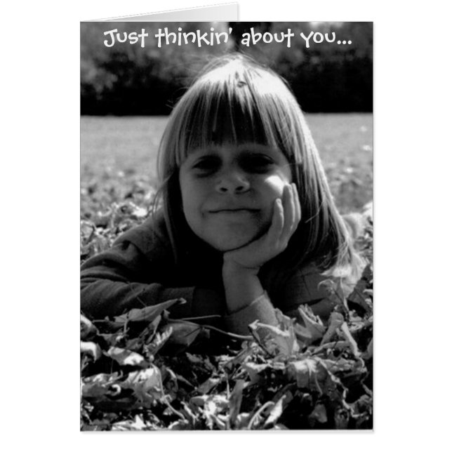 Cartão Só pensando em você... (Frente)