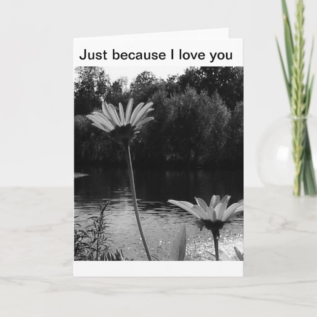 Cartão Só porque te amo cartas (Frente)